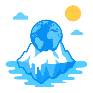 La fonte des glaces comme conséquence du modèle linéaire