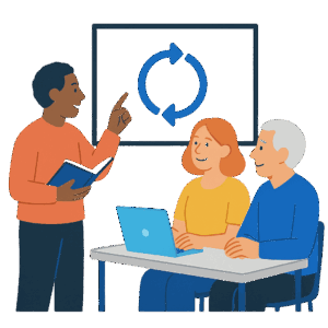 Une entreprise se formant aux business models circulaires